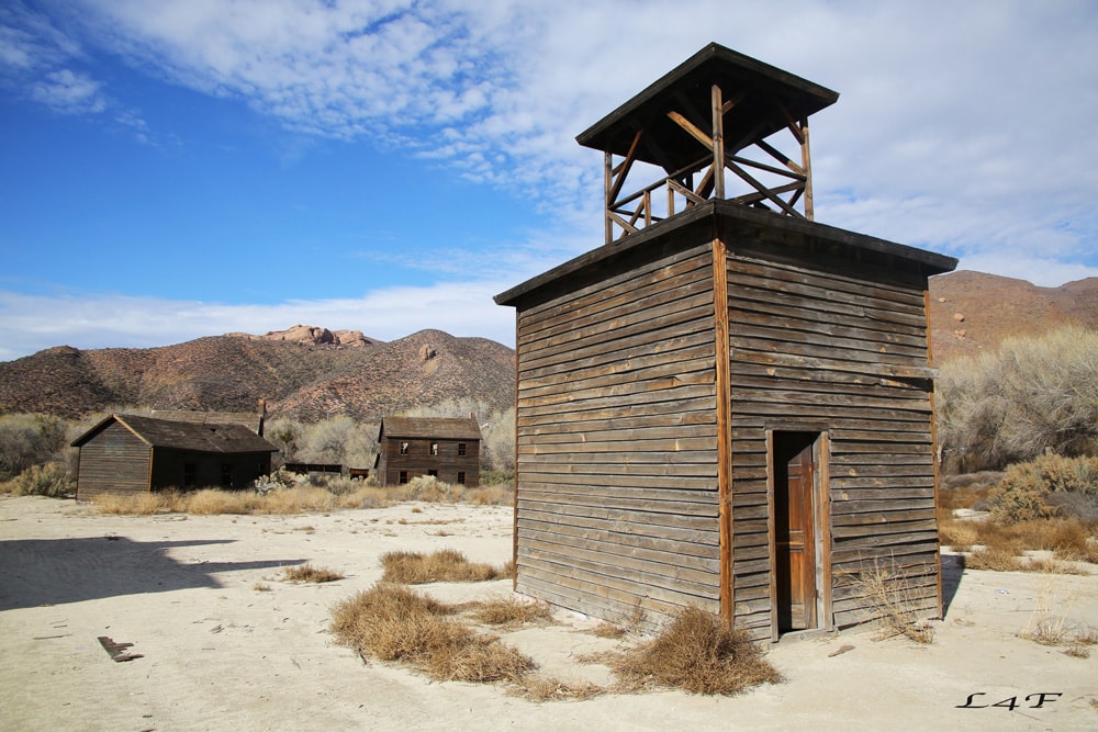 old western structure in polsa rosa ranch