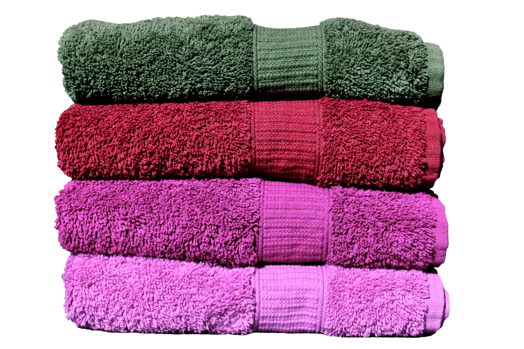 multicolor, four towels