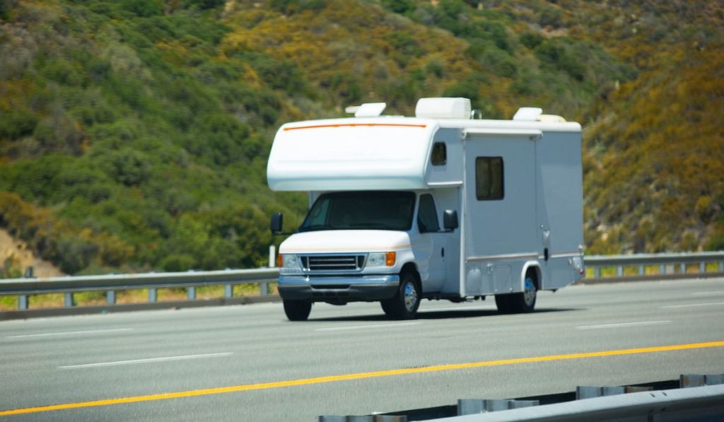 trailer on the highway